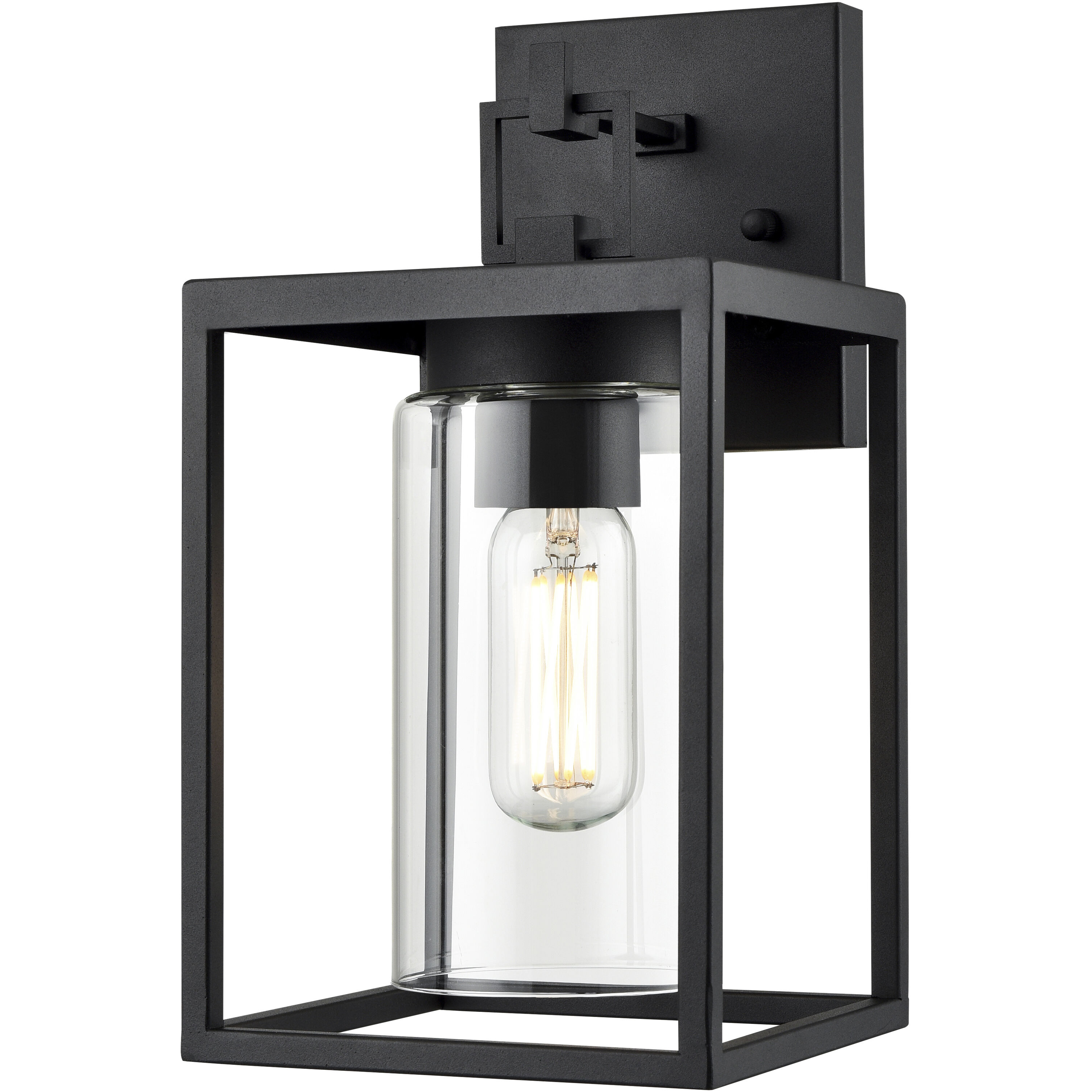 Ellway 1 Light 12.5 inch Textured Black Outdoor Wall Sconce